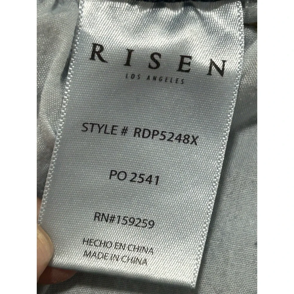 Risen Women's 2XL Button Fly Blue Denim Jeans
